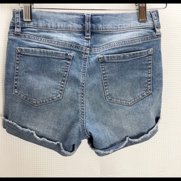 Black Daisy Girl Distressed Denim shorts size 12 - Picture 4 of 12